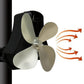 YL-105 4-Blade Aluminum Heat Powered Fireplace Stove Fan, YL-105 (Bronze), YL-105 (Grey), YL-105 (Gold), YL-105 (Rose Red), YL-105 (Silver), YL-105(White), YL-105 (Black)