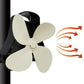 YL-105 4-Blade Aluminum Heat Powered Fireplace Stove Fan, YL-105 (Bronze), YL-105 (Grey), YL-105 (Gold), YL-105 (Rose Red), YL-105 (Silver), YL-105(White), YL-105 (Black)