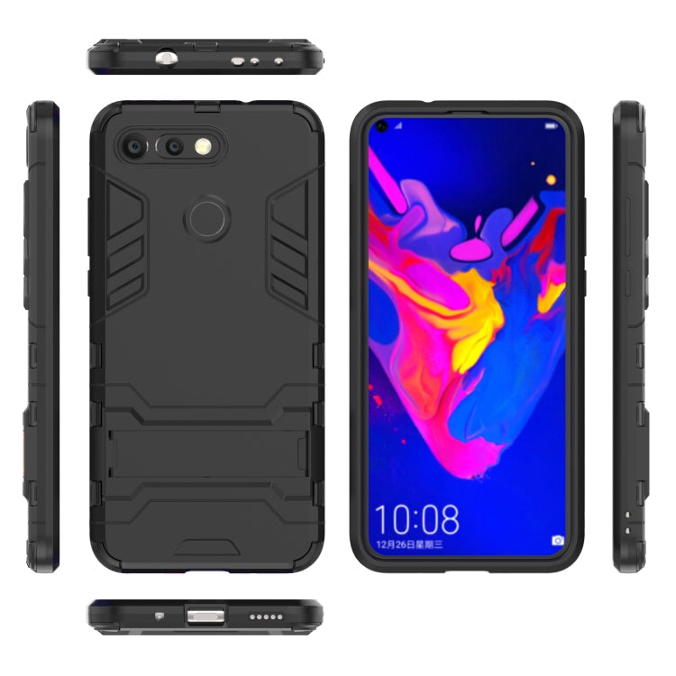Shockproof PC + TPU Case for Huawei Honor V20, with Holder, For Honor V20, For Huawei Honor V20