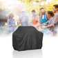 Outdoor Anti-UV Waterproof Dust-proof 210D Oxford Cloth BBQ Square Protective Bag Charcoal Barbeque Grill Cover, Size: 100x60x150cm(Black)