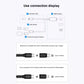 3 in 1 Micro USB + USB-C / Type-C + 8 Pin to HDMI HDTV Cable