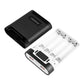 HAWEEL 4x18650 DIY 10000mAh Power Bank Shell with Dual USB & Display (Black)