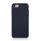 For iPhone SE 2020 & 8 & 7 Pure Color Liquid Silicone + PC Shockproof Defender Case(Dark Blue)