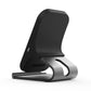 HAMTOD M5 15W Intelligent Dual Coil Design Qi Standard Holder Wireless Charger with Indicator Light, Support Fast Charging, M5 Black, M5 Silver