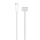 USB-C / Type-C to Magsafe 3 Braided Fast Charging Data Cable, Length: 2m, Blue, White