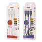 WK WDC-103 3A 3 In 1 8 Pin + Micro USB + Type-C / USB-C Fullspeed Pro Charging Data Cable, Length: 1.15m