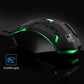 Chasing Leopard K2 USB LED Backlight 1600DPI Three-speed Adjustable Wired Optical Gaming Mouse, Length: 1.3m, K2