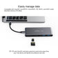 Blueendless 6 In 1 Multi-function Type-C / USB-C HUB Expansion Dock M.2 NGFF Solid State Drive