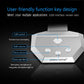K3 Desktop USB Dual Mic Condenser with LED Light for PC/Mac, Live Broadcast (Silver)