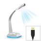 K3 Desktop USB Dual Mic Condenser with LED Light for PC/Mac, Live Broadcast (Silver)