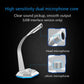 K3 Desktop USB Dual Mic Condenser with LED Light for PC/Mac, Live Broadcast (Silver)
