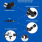 WR852 16x/66x70 High Definition High Times Astronomical Telescope with Tripod(Blue)