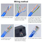100pcs /Pack Cat6e Unshielded Pass Through RJ45 Connector Modular Plug