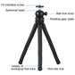 PULUZ Mini Octopus Flexible Tripod with Ball Head, Phone Clamp, Tripod Adapter & Long Screw for SLR Cameras, GoPro, Smartphones (30cm x 5cm)