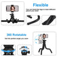 PULUZ Mini Octopus Flexible Tripod with Ball Head, Phone Clamp, Tripod Adapter & Long Screw for SLR Cameras, GoPro, Smartphones (30cm x 5cm)