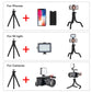 PULUZ Mini Octopus Flexible Tripod with Ball Head, Phone Clamp, Tripod Adapter & Long Screw for SLR Cameras, GoPro, Smartphones (30cm x 5cm)