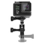 PULUZ CNC Aluminum Ball Joint Mount with 2 Long Screws for GoPro, Insta360, DJI and Other Action Cameras, CN Stock