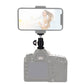 PULUZ Cold Shoe Tripod Head 1/4 inch Tripod Screw Head with Lock, Hot Shoe Tripod Head