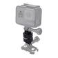 PULUZ 360 Degree Rotation CNC Swivel Pivot Extension Arm Tripod Mount for GoPro, Insta360, DJI and Other Action Cameras