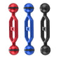 PULUZ 5.0 inch 12.6cm Aluminum Alloy Dual Balls Arm, Ball Diameter: 25mm, 5.0 inch (Blue), 5.0 inch (Red)