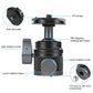 PULUZ 360 Panorama Aluminum Alloy Tripod Ball Head Adapter with Knob Lock(Black)