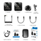 PULUZ 1 TX + 1 RX Wireless Lavalier Microphone, 1 TX + 1 RX