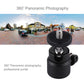 PULUZ 1/4 inch Screw Metal Tripod Ball Head Adapter with Lock, Tripod Ball Head