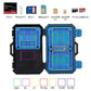 PULUZ Card Reader + 22 in 1 Memory Card Case for 1Standard SIM + 2Micro-SIM + 2Nano-SIM + 3CF + 7SD + 6TF + 1CARD PIN, 22 in 1 + Card Reader