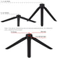 PULUZ Pocket Mini Plastic Tripod Mount with Phone Clamp for Smartphones(Black)