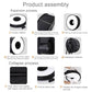PULUZ 45cm Round Style Macro and Portrait Softbox SpeedLite Flash Light Foldable Diffuser, 45cm Round