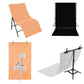 PULUZ Photography Background PVC Paper Kits for Studio Tent Box, Size: 156cm x 80cm, Backdrop 80cm(White), Backdrop 80cm(Orange)