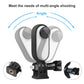PULUZ Plastic Protective Frame Mount Cage with Tripod Base Adapter for Insta360 GO 2(Black)