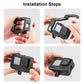 PULUZ Chargeable PA Frame Mount Cage with Cold Shoe Base Slot for GoproHERO12 Black /11 Black /11 Black Mini /10 Black /9 BlackBlack)