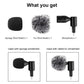 PULUZ 8PIN Jack Mobile Phone Omnidirectional Condenser Adjustable Microphone(Black)