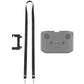 PULUZ Shockproof Anti-scratch Silicone Case with Neck Strap For DJI Neo / Mini 3 / 3 Pro / Mavic 3 / Air 2S / Mini 2 RC-N2 / RC-N1 / RC-N3 Remote Control (Grey)