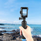 For DJI Osmo Action Pro 5 / 4 / 3 PULUZ Vertical Plastic Protective Frame Cage with Cold Shoes (Black)