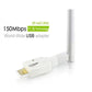 Mini High Power 802.11N 150M Wireless USB Adapter Card(White)