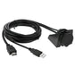 USB 2.0 & HDMI (Type-A) Male to Female Extension Cable, Length: 2m, USB 2.0 & HDMI (Type-A) Male to Female