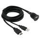 USB 2.0 & HDMI (Type-A) Male to Female Extension Cable, Length: 2m, USB 2.0 & HDMI (Type-A) Male to Female