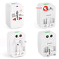 All in 1 (EU + AU + UK + US Plug) World Universal Travel Adaptor(White)