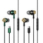 USAMS US-SJ482 EP-43 Wired In Ear USB-C / Type-C Interface Metal Digital HiFi Noise Reduction Earphones with Mic & Digital Chip, Length: 1.2m