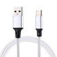1m 2A Output USB to USB-C / Type-C Nylon Weave Style Data Sync Charging Cable, 2A Black, 2A Pink, 2A Grey, 2A Red, 2A White