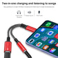 2 in 1 USB-C / Type-C Male to PD 60W USB-C / Type-C Charging + 3.5mm Audio Female Earphone Adapter (Silver)