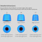 KZ 6 PCS Sound Insulation Noise Cancelling Memory Foam Earbuds Kit for All In-ear Earphone, Size: L & M & S