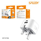 20W Foldable Dual USB-A & USB-C Fast Charger Adapter