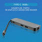 WS-11 8 in 1 Type-C to HDMI + VGA + SD + TF + RJ45 + PD + 2 x USB3.0 HUB Adapter Converter
