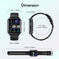 Q19 Pro IP67 Waterproof 1.69 inch Smartwatch(Black)