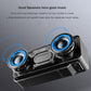 AEC K5 Mirror Alarm Clock Bluetooth Speakers with LED Light Support TF / FM