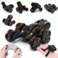 MoFun Five-wheeled Stunt Car 360-degree Swing Arm 2.4G Multifunctional RC Car, Specifications:Dual(Black)