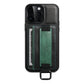 Suteni H13 Card Wallet Wrist Strap Holder PU Phone Case, For iPhone 14, For iPhone 14 Pro, For iPhone 14 Plus, For iPhone 14 Pro Max